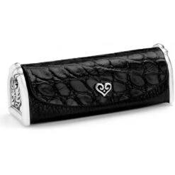 B Wishes Lipstick Case -Fashion Accessories Store b wishes lipstick case black croco 0