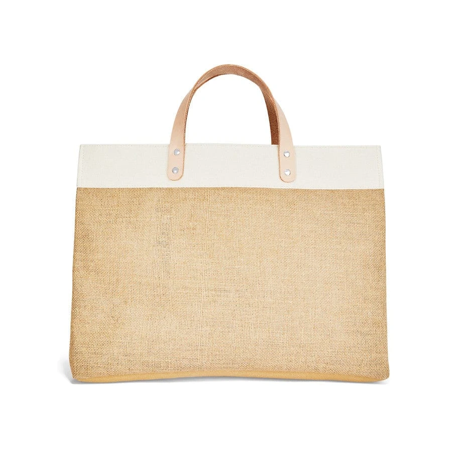 Be Kind East West Burlap Tote 5 Be Kind East West Burlap Tote - Image 3