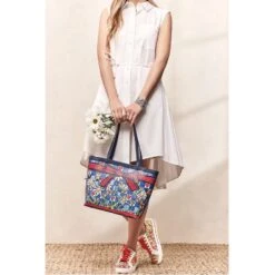 Bee Happy Large Tote -Fashion Accessories Store bee happy large tote multi 3 1de67666 a584 4e61 90da 4beb503e1cc2