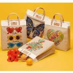 Bella Bouquet Burlap Tote -Fashion Accessories Store bella bouquet burlap tote multi 3 8a0e5474 a169 4f22 a8a1 4668b3bc8956