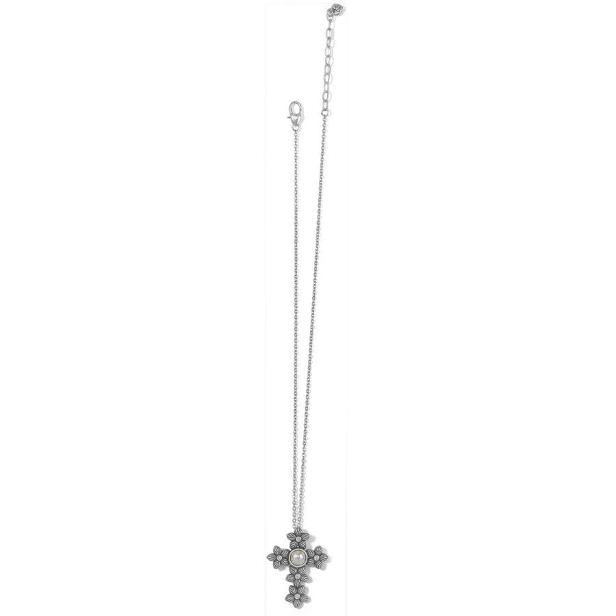 Bloom Cross Pearl Necklace 4 Bloom Cross Pearl Necklace - Image 2