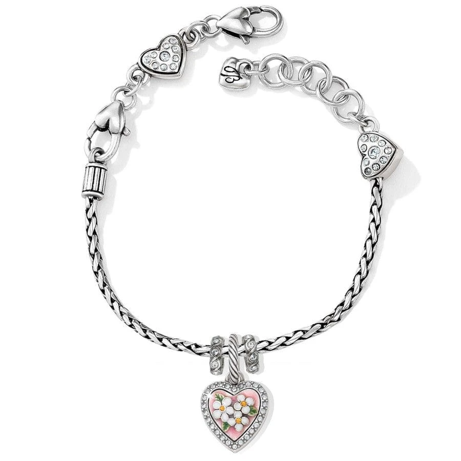 Blooming Heart Charm Bracelet 3 Blooming Heart Charm Bracelet