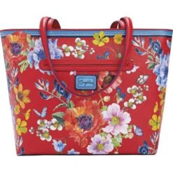 Blossom Hill Rouge Scarlet Tote -Fashion Accessories Store blossom hill rouge scarlet tote poppy 2