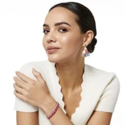 Blossom Hill Rouge Skinny Bangle 16 Blossom Hill Rouge Skinny Bangle -Fashion Accessories Store blossom hill rouge skinny bangle red 2