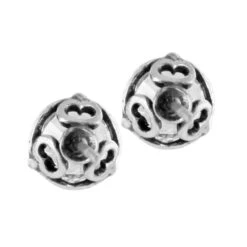 Brilliance 7MM Post Earrings -Fashion Accessories Store brilliance 7mm post earrings silver 2