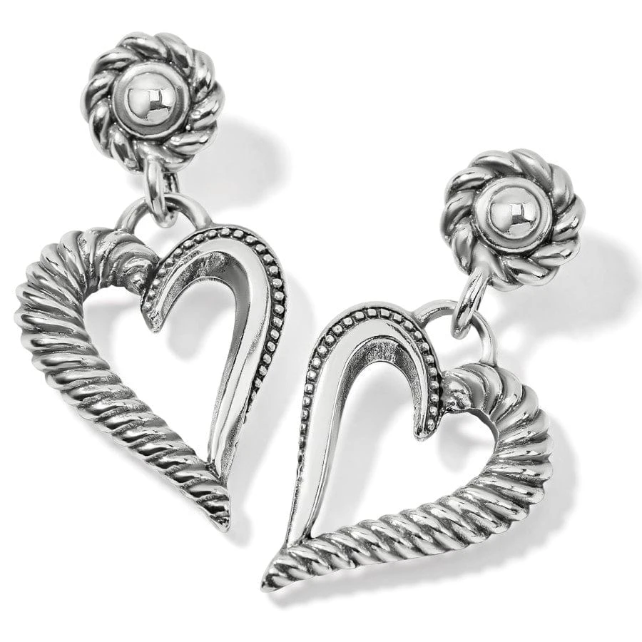 Callie Love Heart Post Drop Earrings 4 Callie Love Heart Post Drop Earrings - Image 2