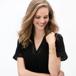 Christo Danube Wide Cuff Bracelet -Fashion Accessories Store christo danube wide cuff bracelet gold 2 c0b0692e b29b 44e1 8e3e 296335b050a9