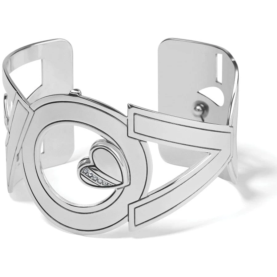 Christo Love Patch Wide Cuff Bracelet 4 Christo Love Patch Wide Cuff Bracelet - Image 2