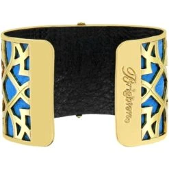 Christo Paris Wide Cuff Bracelet Set -Fashion Accessories Store christo paris wide cuff bracelet set gold bali blue 2 9b5980c7 c54f 4955 8f42 a7b3a98d9ef4