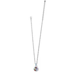 Colormix Domed Necklace 8 Colormix Domed Necklace -Fashion Accessories Store colormix domed necklace silver multi 2