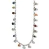 Contempo Desert Sky Droplet Necklace -Fashion Accessories Store contempo desert sky droplet necklace silver multi 0