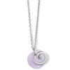 Contempo Glass Candy Necklace -Fashion Accessories Store contempo glass candy necklace silver purple 0