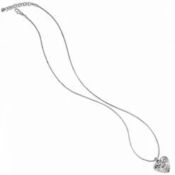 Contempo Heart Badge Clip Necklace -Fashion Accessories Store contempo heart badge clip necklace silver 2 1c7fc7f1 d6b3 4918 bf00 52073230fef1
