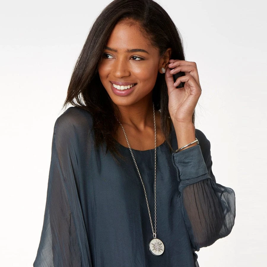 Contempo Ice Starburst Convertible Locket Necklace 8 Contempo Ice Starburst Convertible Locket Necklace - Image 6