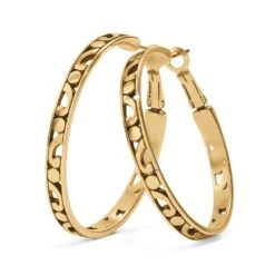 Contempo Large Hoop Earrings -Fashion Accessories Store contempo large hoop earrings gold 0
