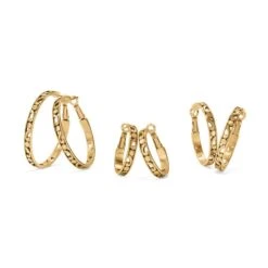 Contempo Large Hoop Earrings -Fashion Accessories Store contempo large hoop earrings gold 1