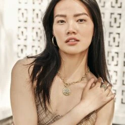 Contempo Large Hoop Earrings -Fashion Accessories Store contempo large hoop earrings gold 2