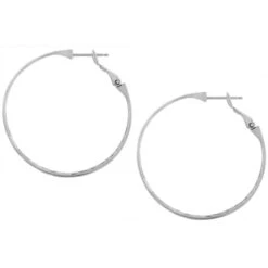 Contempo Large Hoop Earrings -Fashion Accessories Store contempo large hoop earrings silver 2