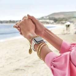 Contempo Medallion Link Bracelet -Fashion Accessories Store contempo medallion link bracelet gold 3