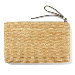 Contempo Straw Pouch -Fashion Accessories Store contempo straw pouch natural white 2