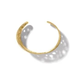 Contempo Wide Cuff Bracelet -Fashion Accessories Store contempo wide cuff bracelet gold 2