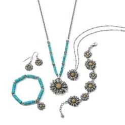 Daisy Dee Turquoise Necklace -Fashion Accessories Store daisy dee turquoise necklace silver turquoise 4