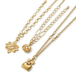 Dauphin Long Necklace 11 Dauphin Long Necklace -Fashion Accessories Store dauphin long necklace brushed gold 4