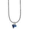 Dazzling Love Blue Heart Charm Necklace -Fashion Accessories Store dazzling love blue heart charm necklace silver blue 0 00432566 109c 4761 af6f 71e361b9d54a