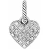 Diamond Heart Charm -Fashion Accessories Store diamond heart charm silver 0 72db8e2a cc23 4335 955b 246410346173