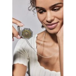 Dynasty Convertible Locket Necklace -Fashion Accessories Store dynasty convertible locket necklace silver gold 5 71ff74a4 ca6f 431a b5f5 7a76bc8a0ed7