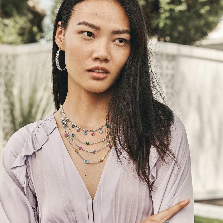 Elora Gems Drops Short Necklace 8 Elora Gems Drops Short Necklace - Image 6