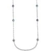 Elora Gems Sky Long Necklace -Fashion Accessories Store elora gems sky long necklace silver blue 0 7bf3cf2a df0d 46bf 8126 4798799d49a0