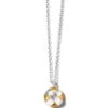 Entrata Round Short Necklace -Fashion Accessories Store entrata round short necklace silver gold 0