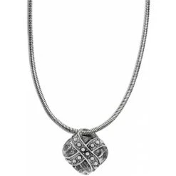 Eternity Knot Necklace -Fashion Accessories Store eternity knot necklace silver ruby 1
