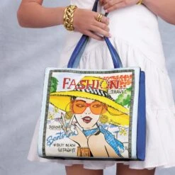 Fashionista Santorini Medium Tote 10 Fashionista Santorini Medium Tote -Fashion Accessories Store fashionista santorini medium tote multi 3