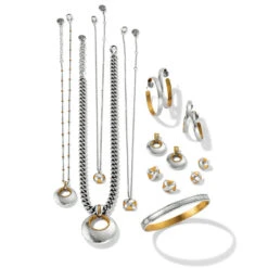 Ferrara Entrata Petite Necklace -Fashion Accessories Store ferrara entrata petite necklace silver gold 3