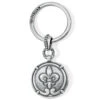 Ferrara Fleur De Lis Key Fob -Fashion Accessories Store ferrara fleur de lis key fob silver 0
