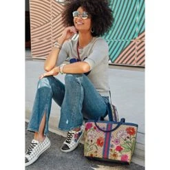 Field Of Love Large Tote 9 Field Of Love Large Tote -Fashion Accessories Store field of love large tote multi 3