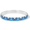 Florabella Leaf Bangle -Fashion Accessories Store florabella leaf bangle silver blues 0 017ff573 c375 479d 8951 cbc8958b517c