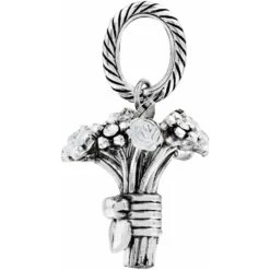Flower Bouquet Charm -Fashion Accessories Store flower bouquet charm silver white 1 56596add b431 446f 8f5d 98963d17c6ad