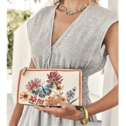 French Garden Embroidered Pouch 9 French Garden Embroidered Pouch -Fashion Accessories Store french garden embroidered pouch multi 3 a96e0eba 37ab 4e4c 832f ddb57b449492