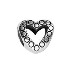 Glitter Hearts Bead -Fashion Accessories Store glitter hearts bead silver 2 d6f141ff a9ce 4241 8408 e950696a3003