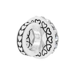 Glitter Hearts Ring Bead -Fashion Accessories Store glitter hearts ring bead silver red 2 a05693cf d958 4e47 a0e7 e62b31301774