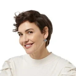 Golden Moon French Wire Earrings 9 Golden Moon French Wire Earrings -Fashion Accessories Store golden moon french wire earrings gold 3