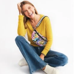 Graffiti Love Cross Body Belt Bag -Fashion Accessories Store graffiti love cross body belt bag multi 3