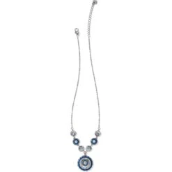 Halo Eclipse Necklace -Fashion Accessories Store halo eclipse necklace silver blue 2 c79a3b19 c5e2 4152 8c61 5676f8ceeba6