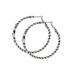 Halo Hoop Earrings -Fashion Accessories Store halo hoop earrings silver tanzanite 1