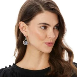 Halo Tauri French Wire Earrings -Fashion Accessories Store halo tauri french wire earrings silver tanzanite 2 9b480091 f388 489d b13b 32701a3e879d