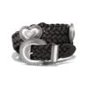 Heart Concho Belt -Fashion Accessories Store heart concho belt black 0
