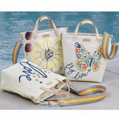Heartful Embroidered Medium Messenger Bag -Fashion Accessories Store heartful embroidered medium messenger bag multi 3